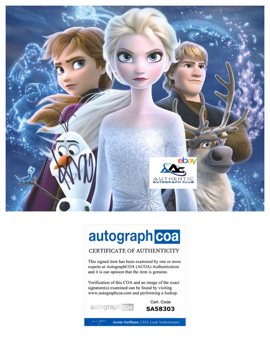 KRISTEN BELL AUTOGRAPH SIGNED 8X10 DISNEY FROZEN ANNA ACOA