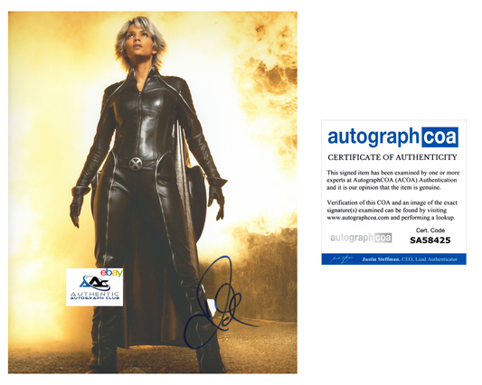 HALLE BERRY AUTOGRAPH SIGNED 8X10 PHOTO X-MEN STORM ACOA