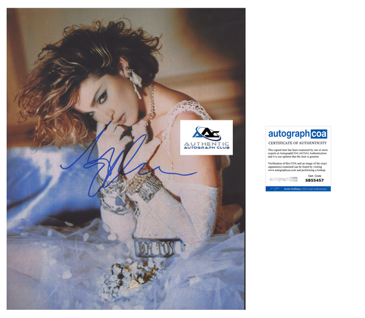 MADONNA AUTOGRAPH SIGNED 11x14 PHOTO ACOA