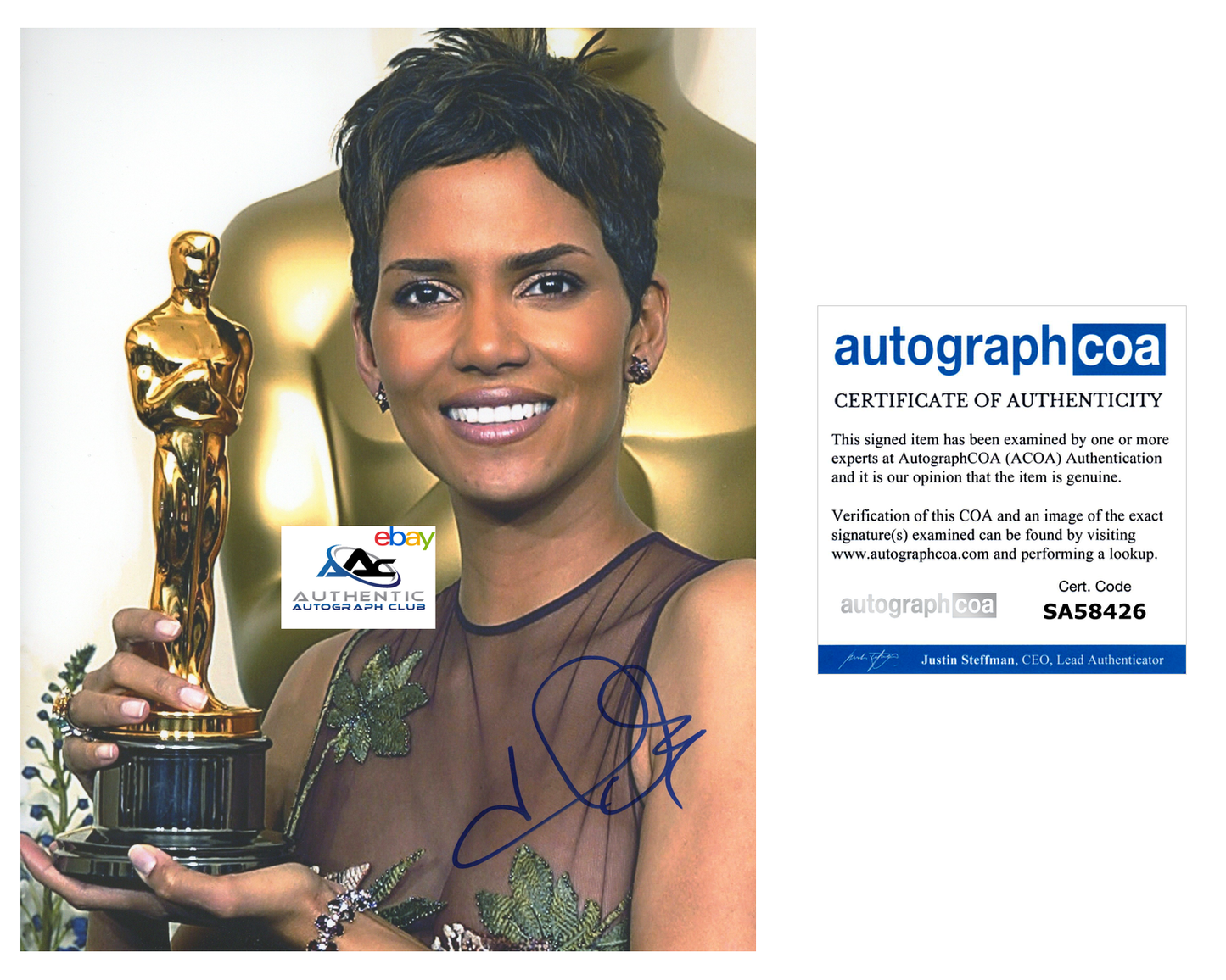 HALLE BERRY AUTOGRAPH SIGNED 8X10 PHOTO OSCAR ACADEMY AWARD WINNER ACOA