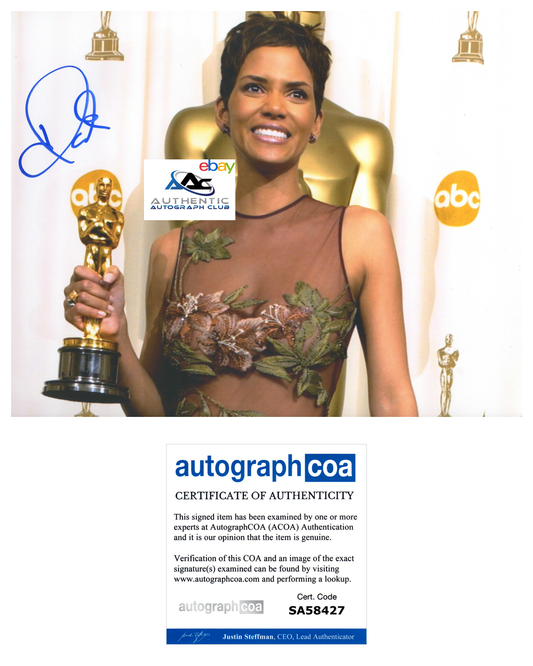 HALLE BERRY AUTOGRAPH SIGNED 8X10 PHOTO OSCAR ACADEMY AWARD WINNER ACOA