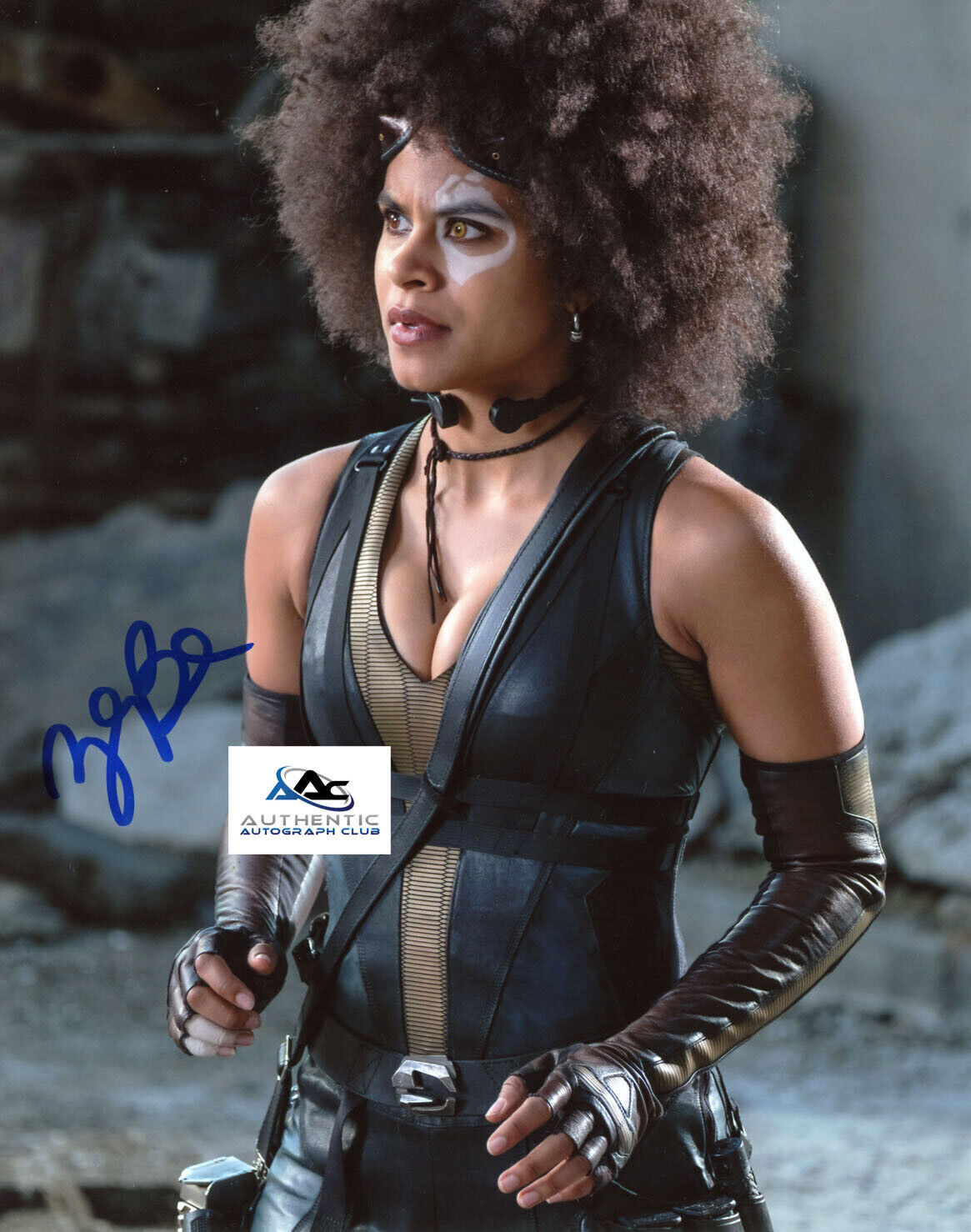 ZAZIE BEETZ AUTOGRAPH SIGNED 8x10 PHOTO DEADPOOL COA