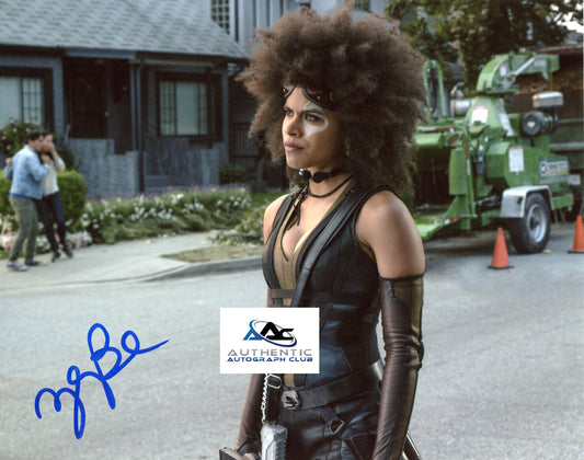 ZAZIE BEETZ AUTOGRAPH SIGNED 8x10 PHOTO DEADPOOL COA