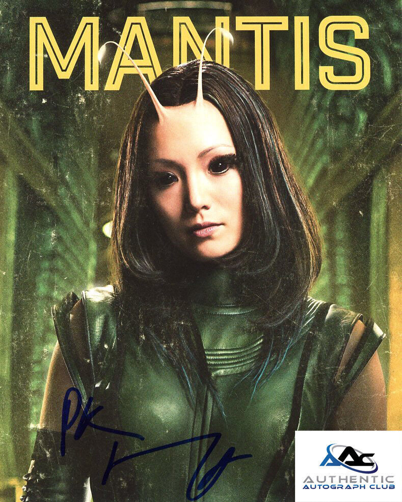 POM KLEMENTIEFF AUTOGRAPH SIGNED 8x10 PHOTO MANTIS GUARDIANS OF THE GALAXY COA