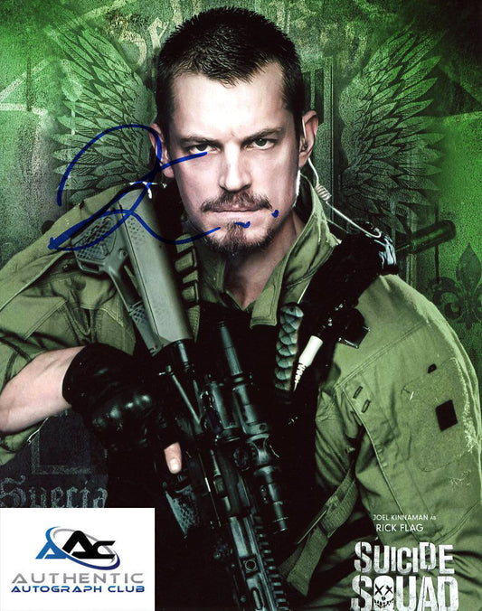 JOEL KINNAMAN AUTOGRAPH SIGNED 8X10 PHOTO SUICIDE SQUAD RICK FLAG COA