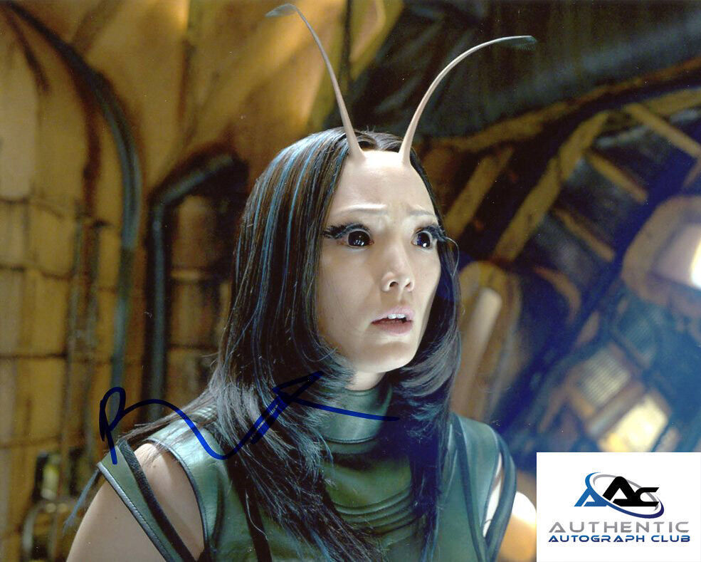 POM KLEMENTIEFF AUTOGRAPH SIGNED 8x10 PHOTO MANTIS GUARDIANS OF THE GALAXY COA