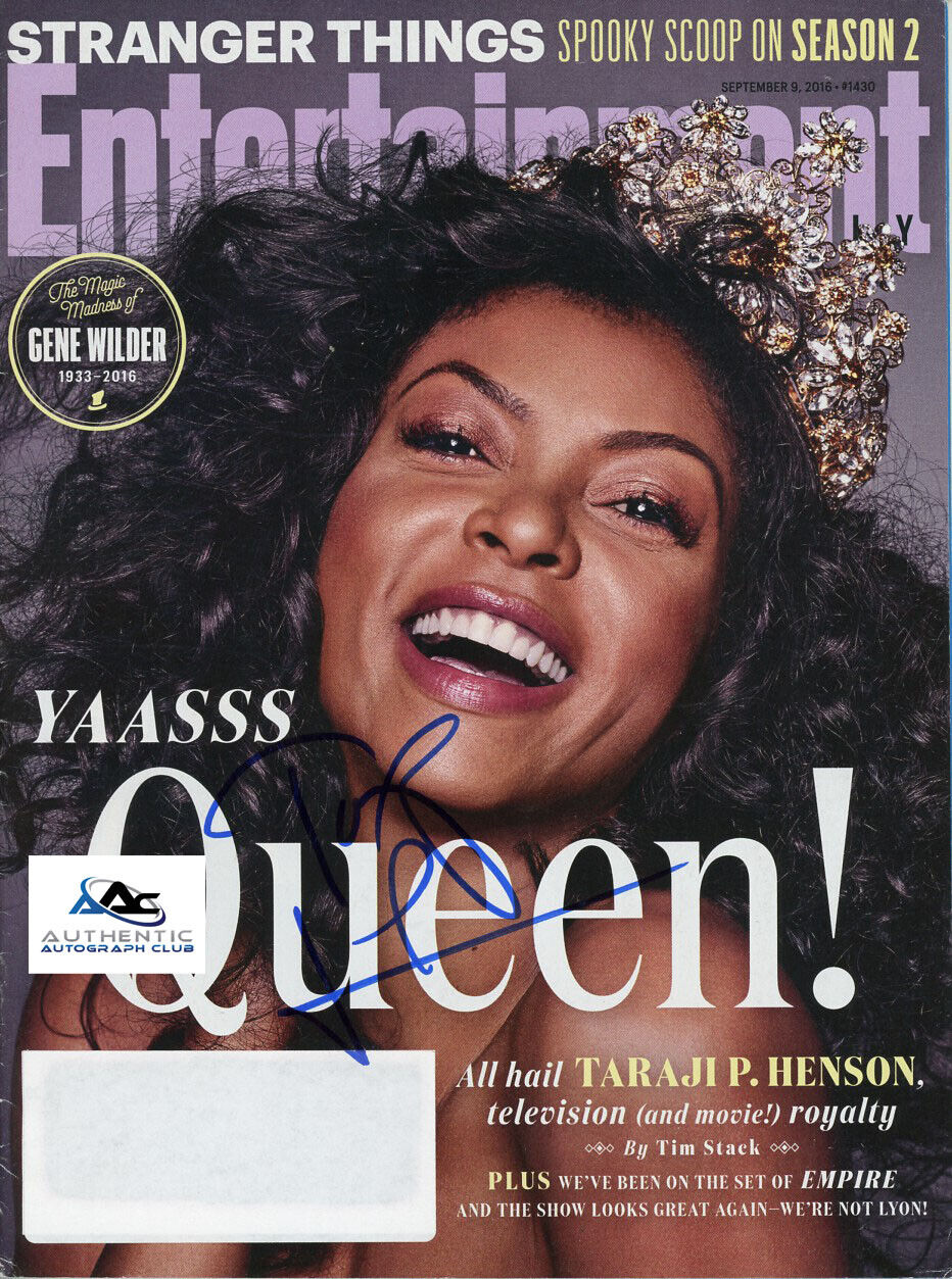 TARAJI P HENSON AUTOGRAPH SIGNED ENTERTAINMENT WEEKLY MAGAZINE EMPIRE COA