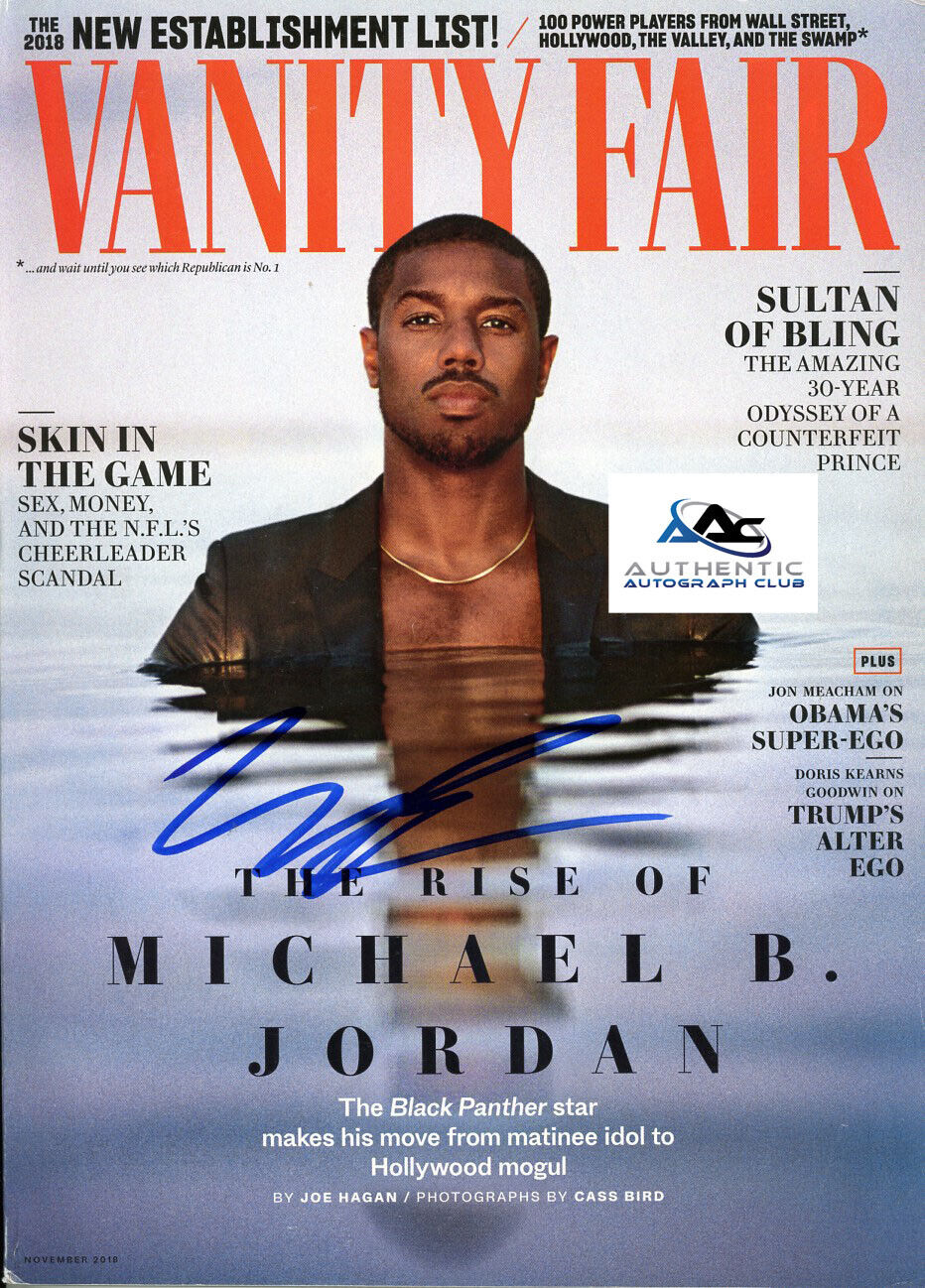 MICHAEL B JORDAN AUTOGRAPH SIGNED VANITY FAIR MAGAZINE CREED COA