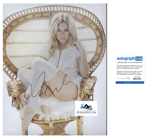 SIENNA MILLER AUTOGRAPH SIGNED 11x14 PHOTO ACOA