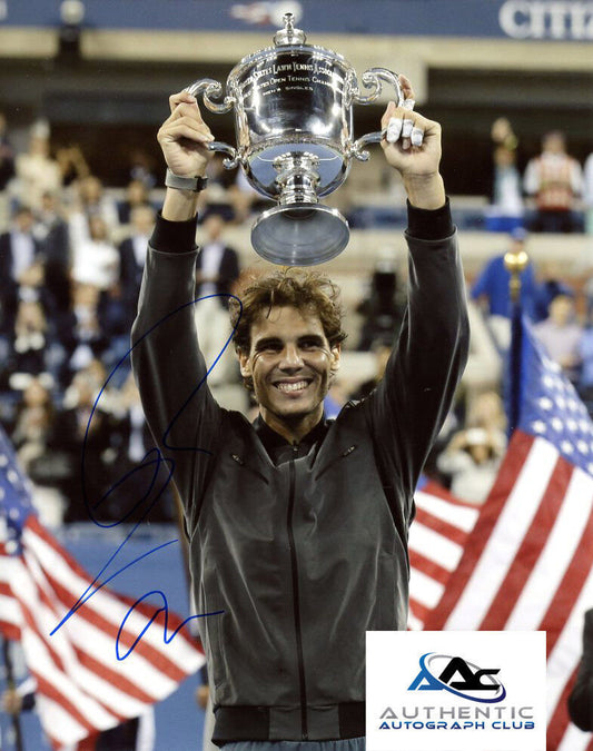 RAFAEL NADAL AUTOGRAPH SIGNED 8x10 PHOTO TENNIS US OPEN FRENCH OPEN COA