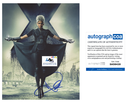 HALLE BERRY AUTOGRAPH SIGNED 8X10 PHOTO X-MEN STORM ACOA