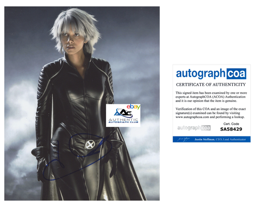 HALLE BERRY AUTOGRAPH SIGNED 8X10 PHOTO X-MEN STORM ACOA