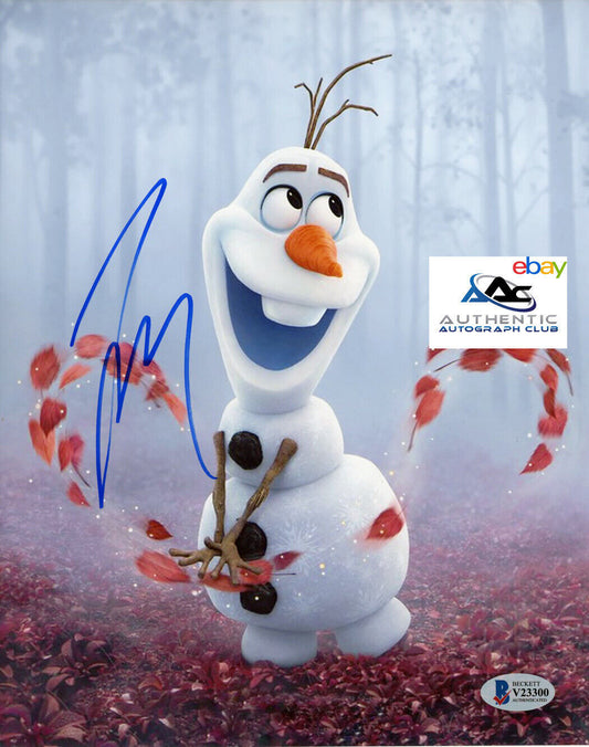 JOSH GAD AUTOGRAPH SIGNED 8x10 PHOTO OLAF FROZEN DISNEY BECKETT BAS