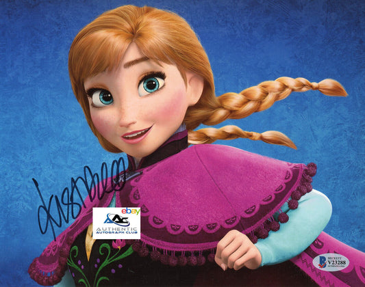 KRISTEN BELL AUTOGRAPH SIGNED 8x10 PHOTO ANNA FROZEN FULL NAME BECKETT BAS