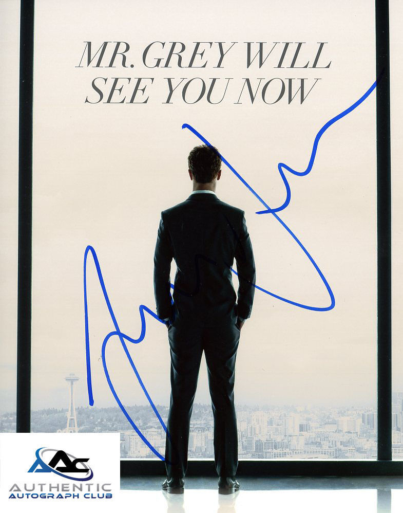 JAMIE DORNAN AUTOGRAPH SIGNED 8X10 PHOTO MODEL ACTOR FIFTY SHADES OF GREY COA