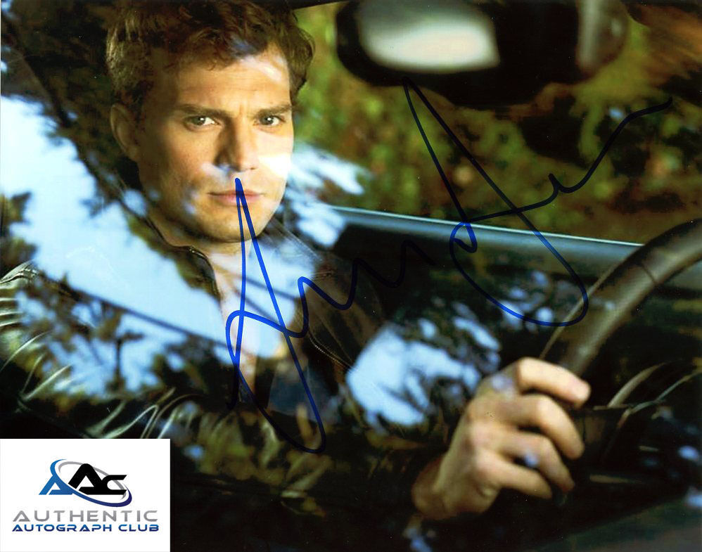 JAMIE DORNAN AUTOGRAPH SIGNED 8X10 PHOTO MODEL ACTOR FIFTY SHADES OF GREY COA