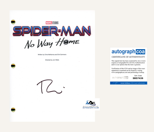 TOBEY MAGUIRE AUTOGRAPH SIGNED SPIDER-MAN NO WAY HOME FULL SCRIPT - RARE - ACOA