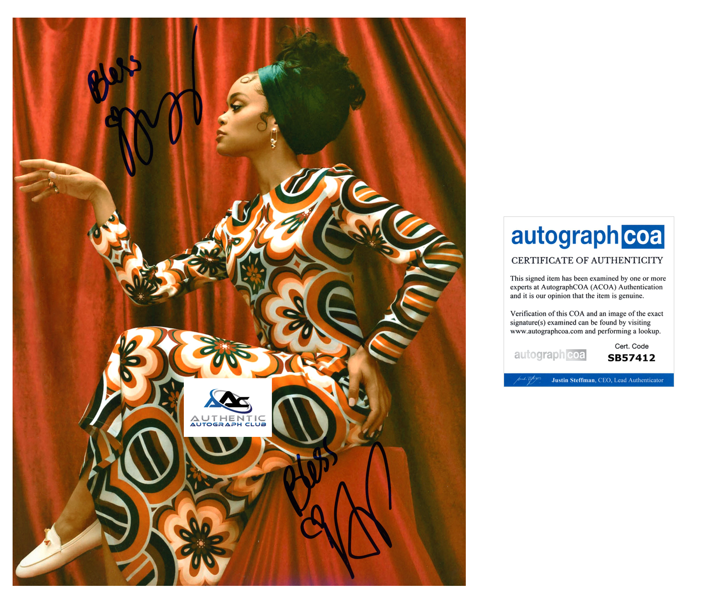 ANDRA DAY AUTOGRAPH SIGNED 8X10 PHOTO ACOA