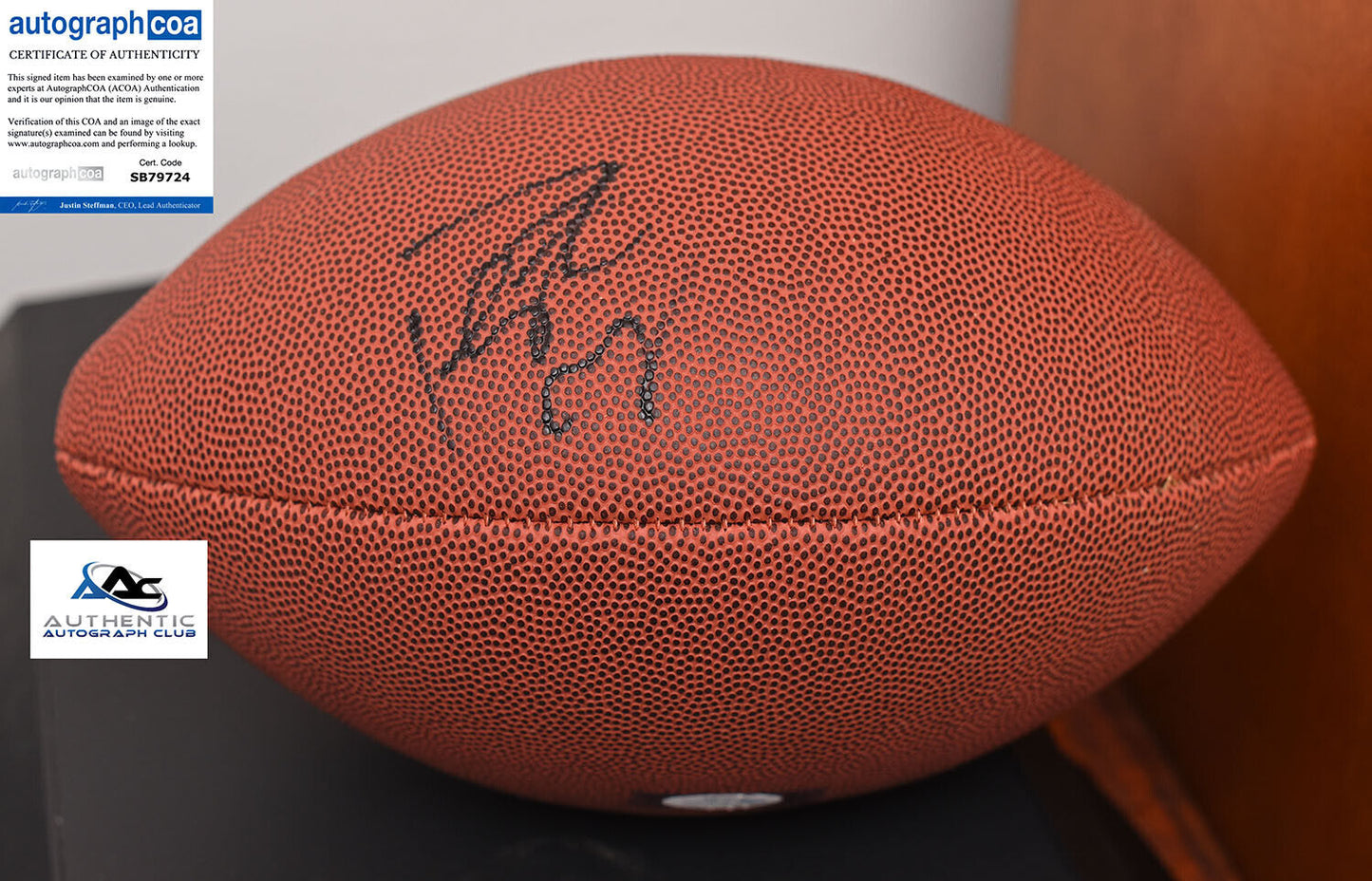 PEYTON MANNING AUTOGRAPH SIGNED WILSON OFFICIAL TOUCHDOWN FOOTBALL BRONCOS ACOA