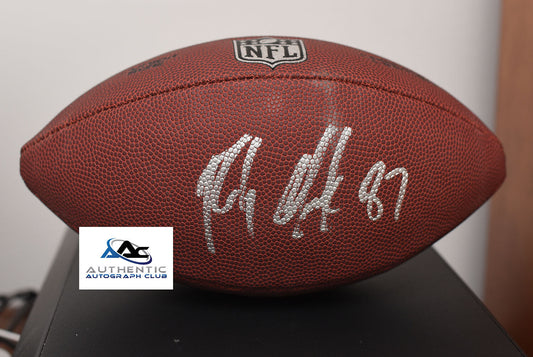 ROB GRONKOWSKI AUTOGRAPH SIGNED FOOTBALL PATRIOTS BUCCANEERS JSA COA