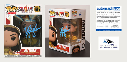 RACHEL ZEGLER AUTOGRAPH SIGNED SHAZAM ANTHEA FUNKO POP 1285 DC COMICS ACOA