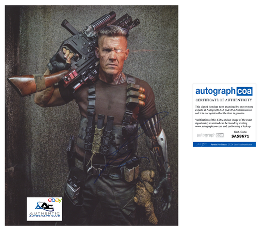 JOSH BROLIN AUTOGRAPH SIGNED 11x14 PHOTO CABLE DEADPOOL 2 ACOA