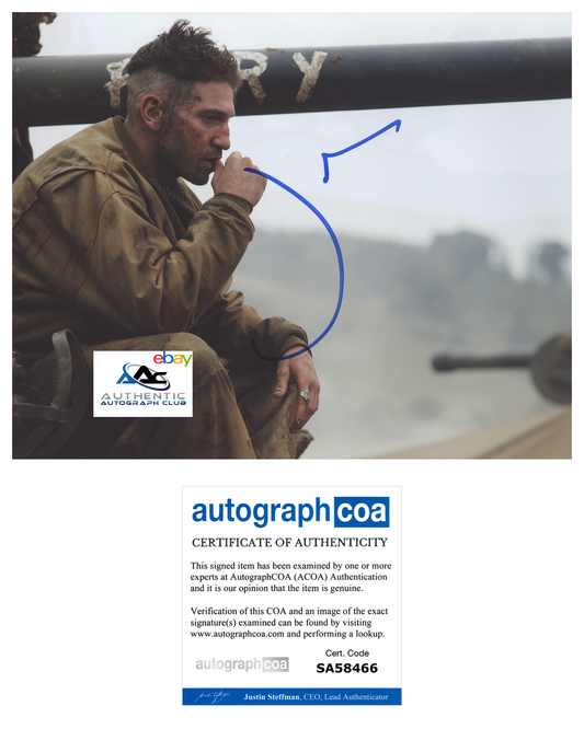 JON BERNTHAL AUTOGRAPH SIGNED 8x10 PHOTO FURY ACOA