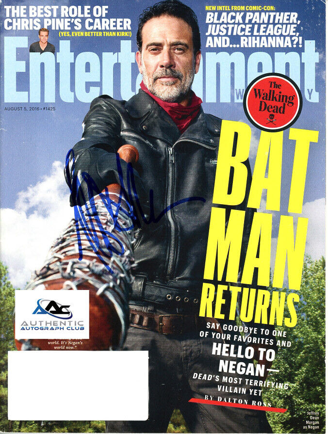 JEFFREY DEAN MORGAN AUTOGRAPH SIGNED EW MAGAZINE WALKING DEAD NEGAN COA