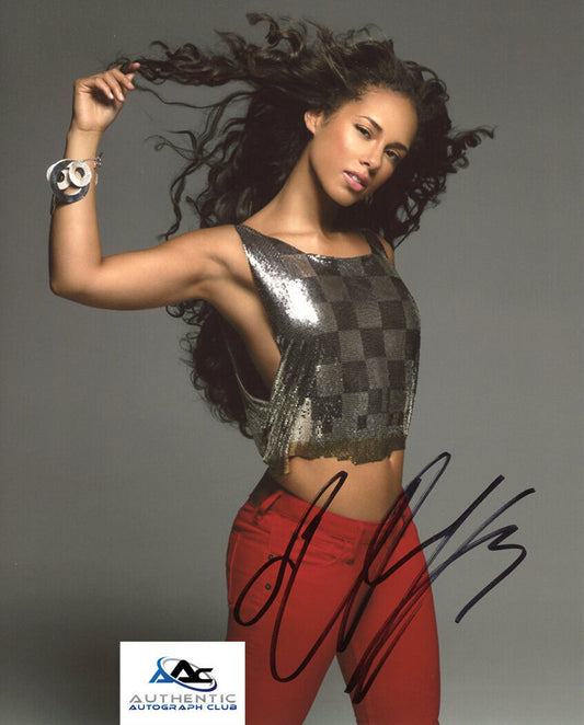 ALICIA KEYS AUTOGRAPH SIGNED 8X10 PHOTO GRAMMY AWARD WINNER MUSICIAN COA