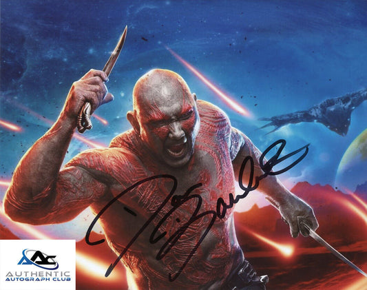 DAVE BAUTISTA AUTOGRAPH SIGNED 8x10 PHOTO DRAX GUARDIANS OF THE GALAXY VOL.2 COA