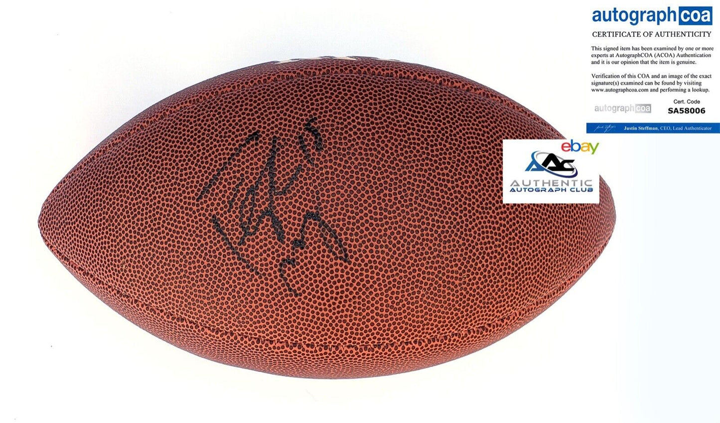 PEYTON MANNING AUTOGRAPH SIGNED OFFICIAL NFL WILSON FOOTBALL ACOA