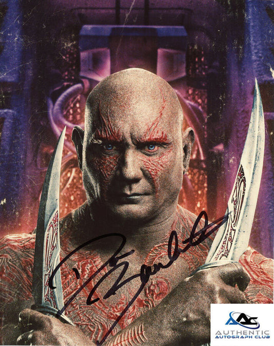 DAVE BAUTISTA AUTOGRAPH SIGNED 8x10 PHOTO DRAX GUARDIANS OF THE GALAXY VOL.2 COA