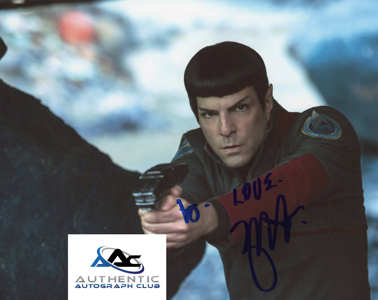 ZACHARY QUINTO AUTOGRAPH SIGNED 8x10 PHOTO STAR TREK BEYOND COA