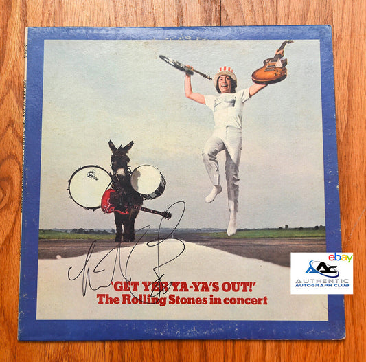 CHARLIE WATTS AUTOGRAPH SIGNED GET YER YA-YA'S OUT! ALBUM VINYL LP RECORD COA