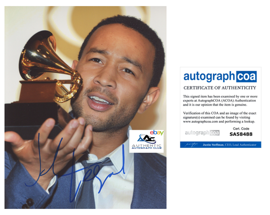 MUSICIAN JOHN LEGEND AUTOGRAPH SIGNED 8x10 PHOTO GRAMMY AWARD WINNER ACOA