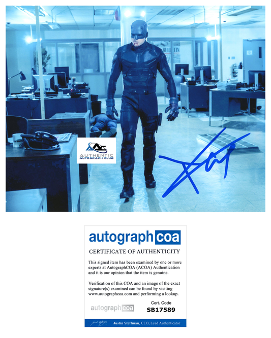 CHARLIE COX AUTOGRAPH SIGNED 8X10 PHOTO DAREDEVIL MATT MURDOCK ACOA