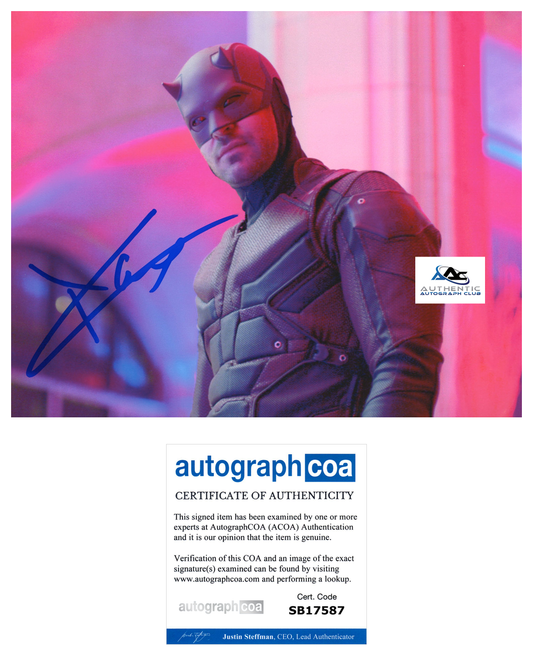 CHARLIE COX AUTOGRAPH SIGNED 8X10 PHOTO DAREDEVIL MATT MURDOCK ACOA