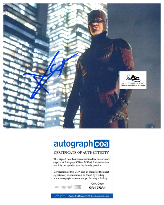 CHARLIE COX AUTOGRAPH SIGNED 8X10 PHOTO DAREDEVIL MATT MURDOCK ACOA