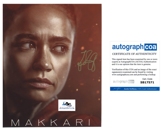 LAUREN RIDLOFF AUTOGRAPH SIGNED 8X10 PHOTO MARVEL ETERNALS MAKKARI ACOA