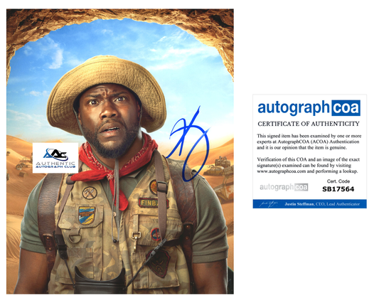 KEVIN HART AUTOGRAPH SIGNED 8X10 PHOTO JUMANJI ACOA