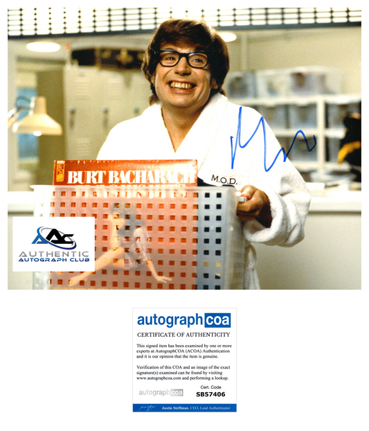 MIKE MYERS AUTOGRAPH SIGNED 8x10 PHOTO AUSTIN POWERS ACOA