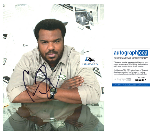 CRAIG ROBINSON AUTOGRAPH SIGNED 8x10 PHOTO THE OFFICE DARRYL ACOA