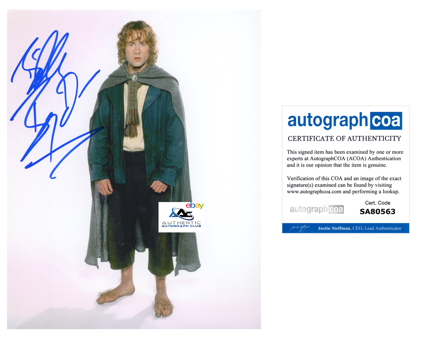 BILLY BOYD AUTOGRAPH SIGNED 8X10 PHOTO LORD OF THE RINGS PIPPIN HOBBIT ACOA