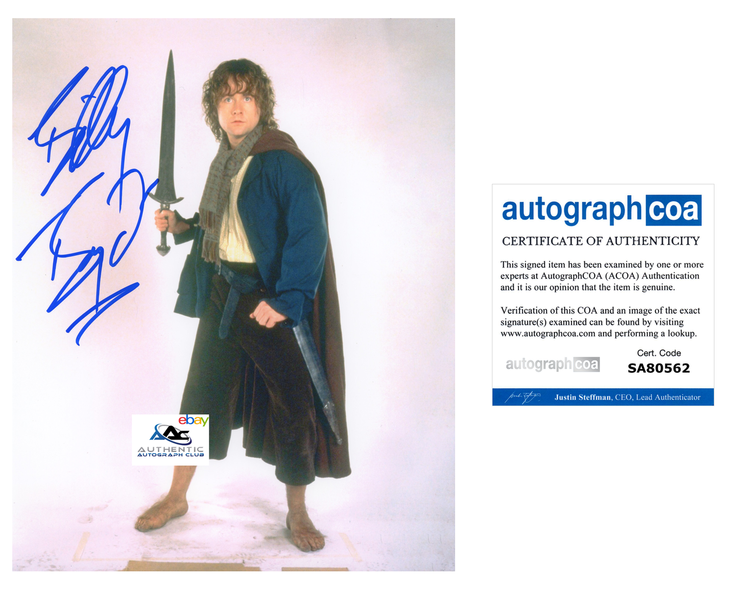 BILLY BOYD AUTOGRAPH SIGNED 8X10 PHOTO LORD OF THE RINGS PIPPIN HOBBIT ACOA