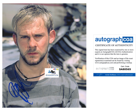 DOMINIC MONAGHAN AUTOGRAPH SIGNED 8X10 PHOTO LORD OF THE RINGS ACOA