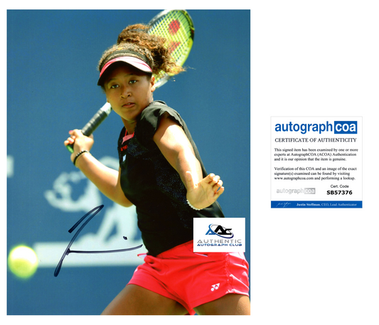 NAOMI OSAKA AUTOGRAPH SIGNED 8x10 PHOTO TENNIS CHAMP US OPEN ACOA