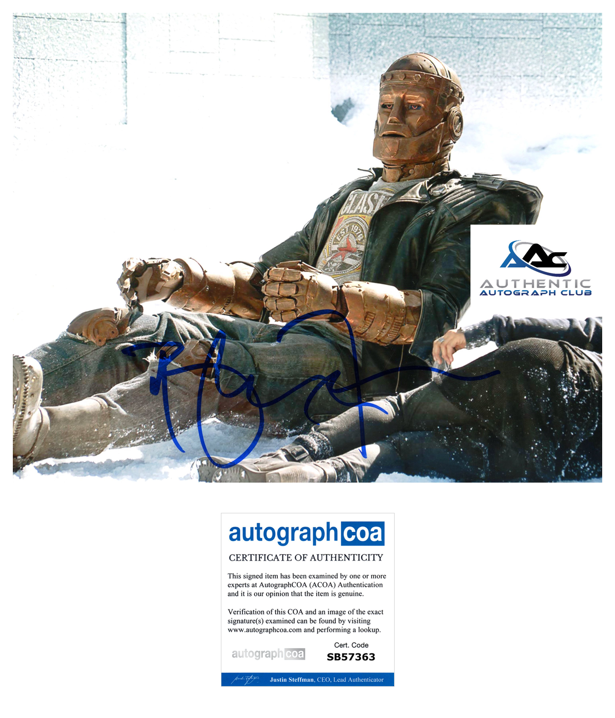 BRENDAN FRASER AUTOGRAPH SIGNED 8x10 PHOTO DOOM PATROL ACOA