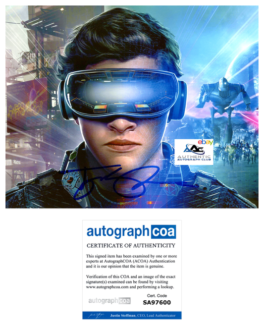 TYE SHERIDAN AUTOGRAPH SIGNED 8x10 PHOTO READY PLAYER ONE ACOA COA