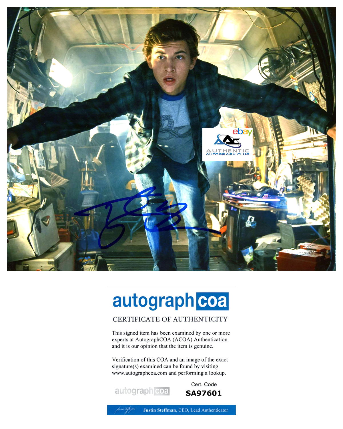 TYE SHERIDAN AUTOGRAPH SIGNED 8x10 PHOTO READY PLAYER ONE ACOA COA