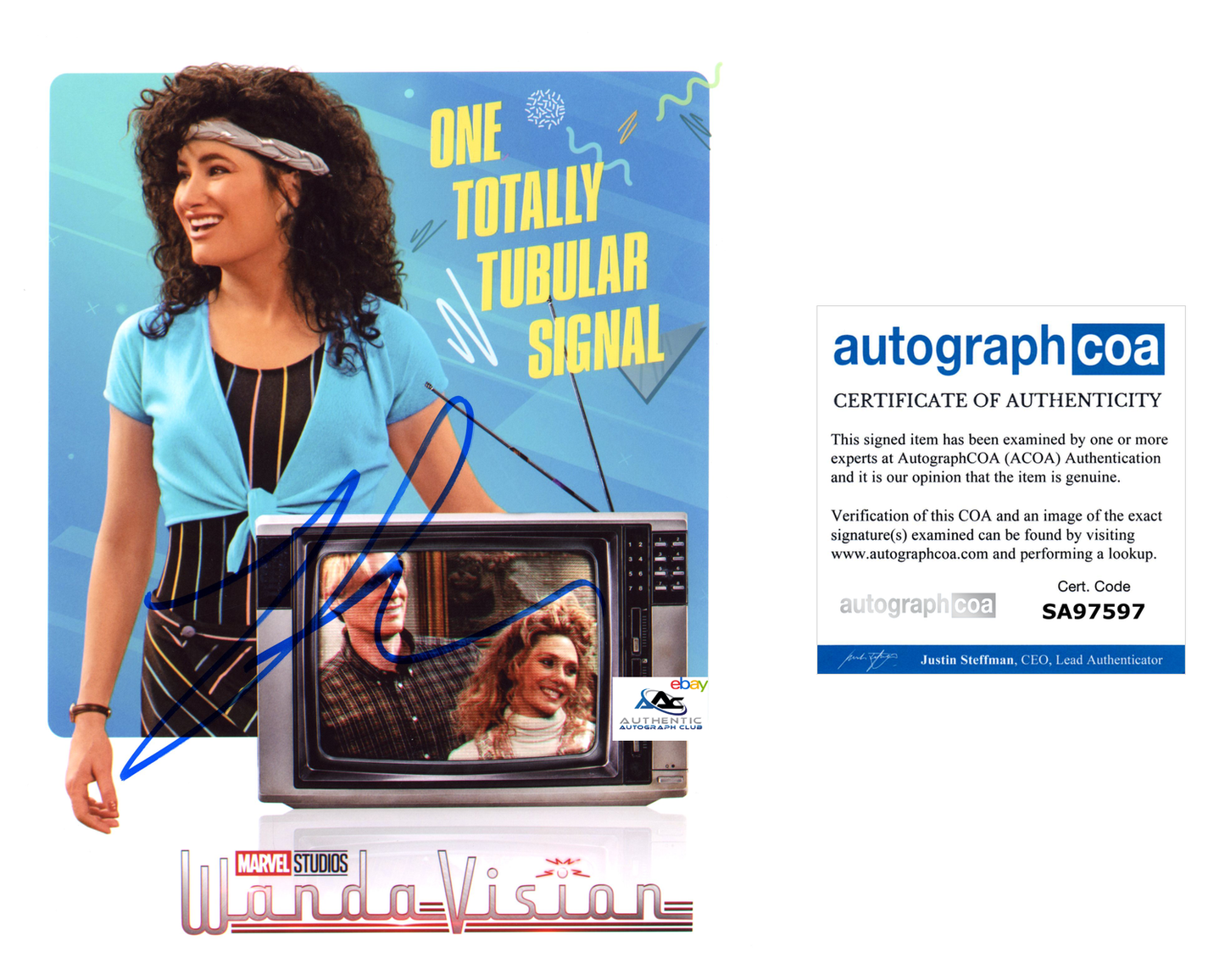 KATHRYN HAHN AUTOGRAPH SIGNED 8x10 PHOTO MARVEL WANDAVISION ACOA COA